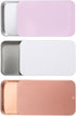 WY LIGHTING LEVEL 3 Pcs Small Dental Floss Case Metal Portable Compact Pick Dispenser Tin
