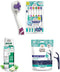 GuruNanda Oral Care Bundle Butter On Gums Toothbrush (6 Ct), Dual Barrel Oral