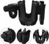 Rotatable Elderly Walker Cup Holder Compatible with Wheelchairs Strollers and Bed Rails Opening Drink Holder