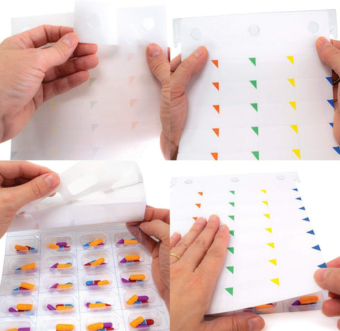 Medication Controlled Unit Dose Blister Pack System, Cold Seal, 6 Pack - XL, Easy Single Dose Removal