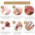 Press on Nails Coffin French Long Fake Nails, Acrylic Full Cover V False Nails for Women and Girls (Long 5)