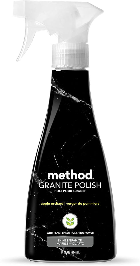 Method Granite Polish 14 oz Spray Bottle - Apple Orchard, Polishes & Shines Granite, Marble, Sealed Stone