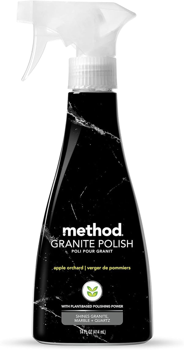 Method Granite Polish 14 oz Spray Bottle - Apple Orchard, Polishes & Shines Granite, Marble, Sealed Stone