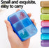 SHUNCHG 7 Set 6 7 42 Piece Pill Organizer Times a Day, Weekly Pill Case, Pill Organizer with Labels, Travel Pill