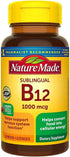 Nature Made B-12 1000 mcg Micro-Lozenges, Cherry Flavor, 50 ea (Pack of 2)