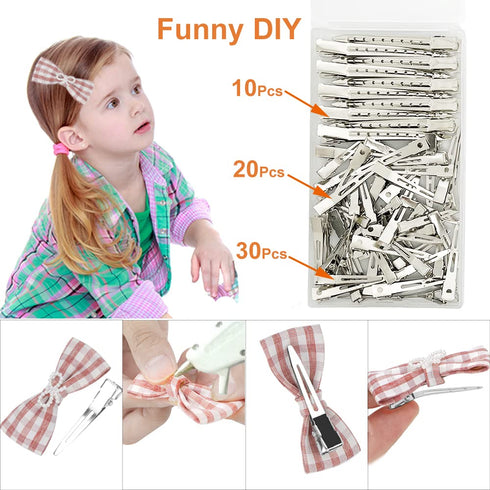 HiJeaton 60Pcs Metal Duck Billed Hair Clips for Women | Silver Hair Pins for Long Hair Styling