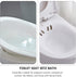 SUZEPER Sitz Bath Tub Over The Toilet, Babies Bath Seat Plastic Toilet Seat, Portable Foldable Hanging Toilet Sitz Bath