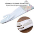 Bamllum 3 Pairs Rubber Cleaning Gloves - Household Kitchen Dishwashing Gloves with Cotton Lined, Long Cuff, Reusable