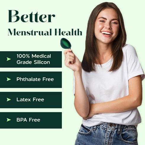 Set 2 100% SHORDY Reusable Menstrual Disc of (Small & Large), Medical-Grade Silicone, Flexible & Leak-Free Period Disc
