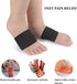 Copper Arch Support Sleeves (4PCS) - Plantar Fasciitis Braces for Foot Care, Pain Relief for Women & Men
