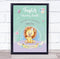 The Card Zoo Lion New Baby Birth Details New-Born Nursery Christening Keepsake Gift Print