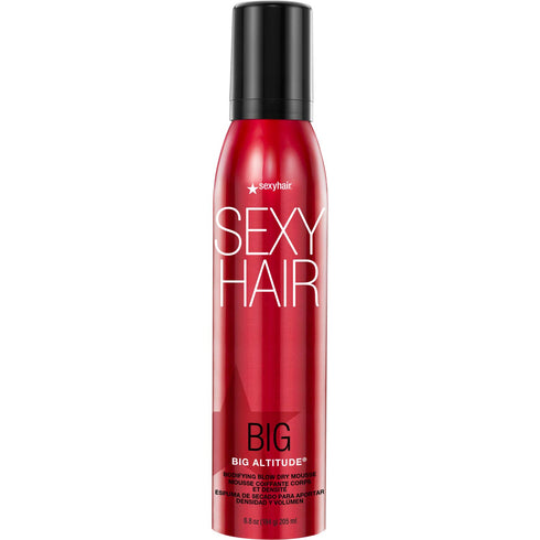 SexyHair Big Altitude Bodifying Blow Dry Mousse, 6.8 Oz | Volume with Hold, Thermal Protection, Humidity Resistance