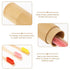 Healifty Bamboo Toothbrush Holder - Portable Wood Cover for Disposable Travel Toothbrushes, Rustic Organizer Kit