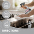 Weiman Stainless Steel Cleaner & Polish, Anti Fingerprint Spray Stainless Steel Cloth, Water Spots & Grease, No Streaks