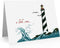Quni Brand Lighthouse Note Cards. Lighthouse Thank You Cards. (24 cards with blank