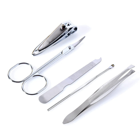 Polka Dot Flip Flop Manicure Sets, Personal Care Kit Pack of 6, Yellow