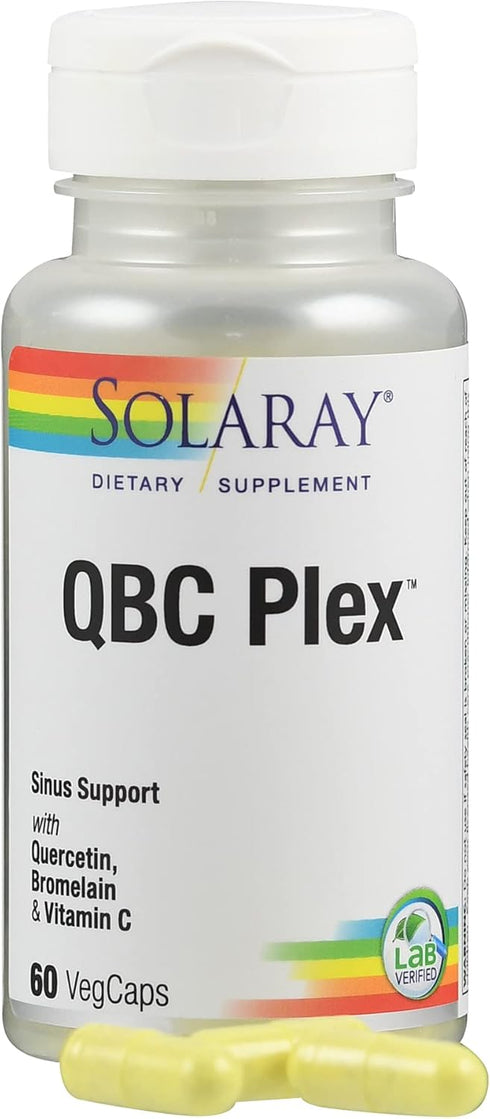 SOLARAY Quercetin Bromelain & Vitamin C, 500mg Quercetin & 1,235mg Vit C, 60 Count, Vegan