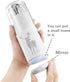 Travel Toothbrush Cup, Portable Travel Cases, 2 x 45 ml Pump Bottle Soap Dispenser, Mirror, Comb for Business Camping