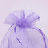 Wudygirl 100pcs Lavender Sheer Organza Bags 5 x 7 Inch Drawstring for Jewelry, Lipstick, Favors