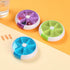 INVODA Pill Organizer - Weekly Pill Cases, 7 Day 3 Times Medicine Dispenser with Push Button Rotate Pill Planner