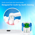 Replacement Toothbrush Heads for Oral B Electric Toothbrushes, 4 Count, Small Round Head for Pro Series