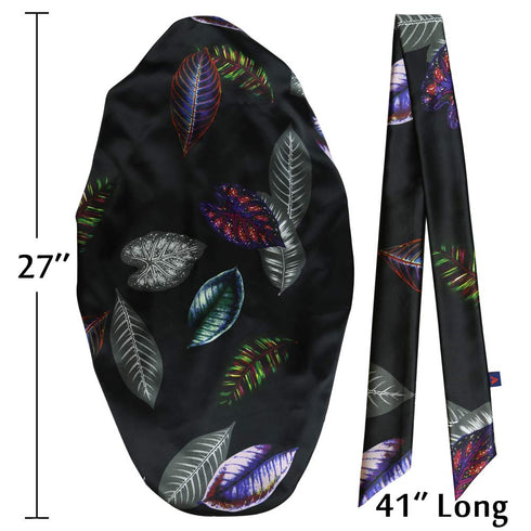 Satin Wrap Scarf for Hair - Satin Braid Bonnet