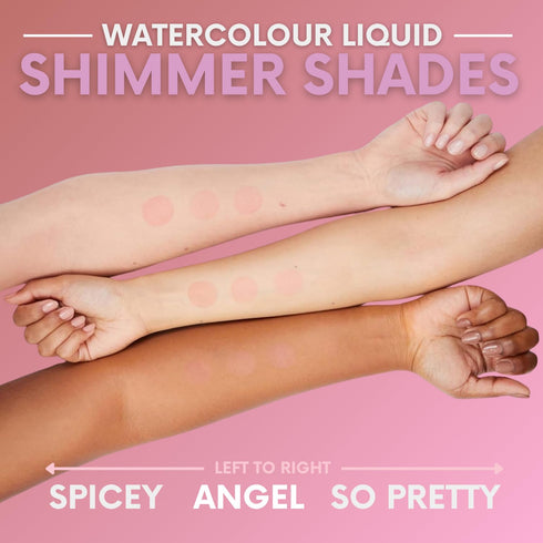 WATERCOLOUR BLUSH LIQUID SO PRETTY - Buildable & Blendable Long-Lasting Waterproof Blush for Cheeks & Lips