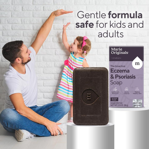 Marie Originals Eczema Face Soap Body Wash Bar – All Natural Treatment for Dry Itchy Skin Relief