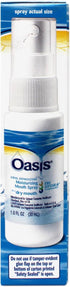 Oasis 1 OZ 2 Pack Moisturizing Mouth Spray for a Dry Mouth, Mild Mint Flavor, FL