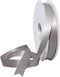 Morex Double Face Satin Ribbon - 3/8" X 50 YD Silver Ribbon for Gift Wrapping, Crafts, Wedding Gifts