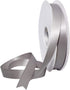 Morex Double Face Satin Ribbon - 3/8" X 50 YD Silver Ribbon for Gift Wrapping, Crafts, Wedding Gifts