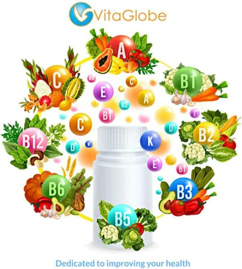 VitaGlobe Turmeric with Ginger and Black Pepper Gummy, Non-GMO Vegan Antioxidant, 30 Count