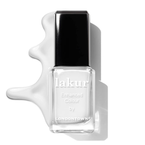 LONDONTOWN lakur Nail Polish - Chip-Resistant, Non-Toxic Shimmery Silver Glitter