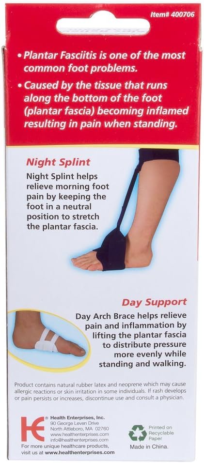 Plantar Fasciitis Brace for Joint Pain Relief and Muscle Recovery, Day and Night Use for Men or Women