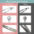 Nose Hair & Ear Hair Tweezers, Stainless Steel Grooming Scissors, Eyebrow Grooming Scissors with Cyan PU Case (1 pack)