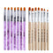 WOKOTO 14 Pcs Acrylic Nail Brush Pen Set, Nail Art Brush Tips, Nail Dust Brush, Nail Polish Brush Kit