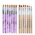 WOKOTO 14 Pcs Acrylic Nail Brush Pen Set, Nail Art Brush Tips, Nail Dust Brush, Nail Polish Brush Kit