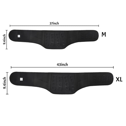 Self Heating Waist Back Support Belt with Detachable Magnet Steel Plate Adjustable Therapy Lumbar Brace