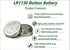 Soyasi LR1130 15 Pack, 1.5V L1131f L1131 SR1130 389/390 G10 LR54 Battery Alkaline Button Cell Coin Cell Watch