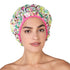 Reusable Shower Cap & Bath Cap, Oversized Waterproof Shower Caps for All Hair Lengths