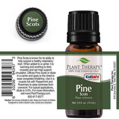Plant Therapy Scots Pine Essential Oil 10 mL (1/3 oz) | 100% Pure, Undiluted, Therapeutic Grade