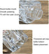 VANTOBEST 2PCS 50ml/1.7oz Set Glass Diffuser Bottle with Gold Cap, Prismatic Design, Essential Oil Container, Home