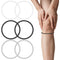 QFGasre 6pcs Patellar Tendon Support Strap Knee Brace for Women Men Silicone Patellar
