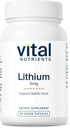Vital Nutrients Lithium Orotate, Vegan Lithium Supplements for Memory & Behavioral Health, 5mg, 90 Capsules