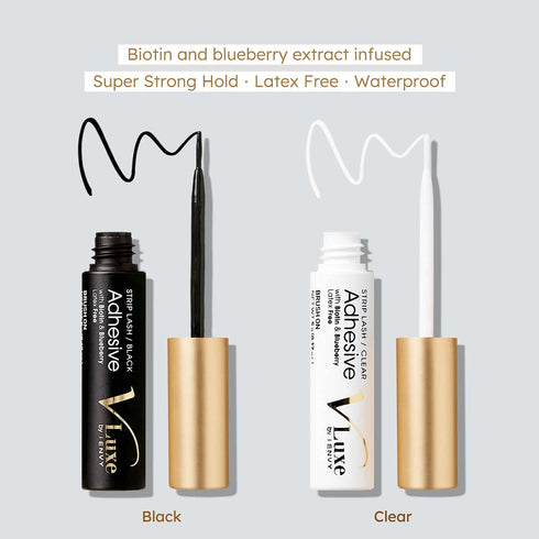 i•ENVY Waterproof Strip Lash Adhesive - Black, Latex FREE, Biotin Infused