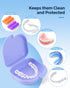 JMU Retainer Case with Vent Holes, Mouth Guard Case, Dental Storage Container, Black