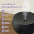 VigorLife 2 100ml Essential Oil Diffuser, Small Ultrasonic Aromatherapy Diffuser with Auto-Off Function, Cool Mist