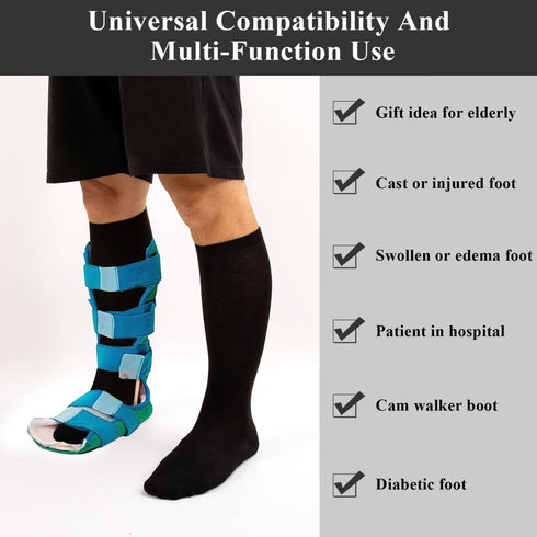 Yxmeiguo Seamless 5 Walking Boot Socks Replacement Sock Liner for Orthopedic Walking Boots Walker Brace for Men Women