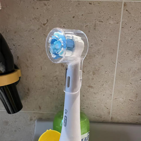 Electric Toothbrush Travel Case for Oral-B Toothbrushes & 6Pcs Reusable Head Covers Compatible with Oral B Electric