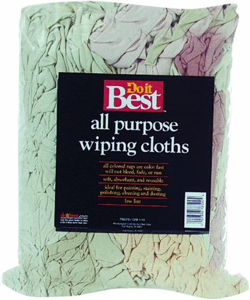 Trimaco LLC Do it Best Block of Colored Rags, COLOR BLOCK OF RAGS